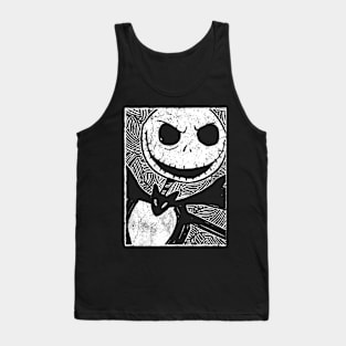 Vintage Halloween Movie Animations Characters Tank Top